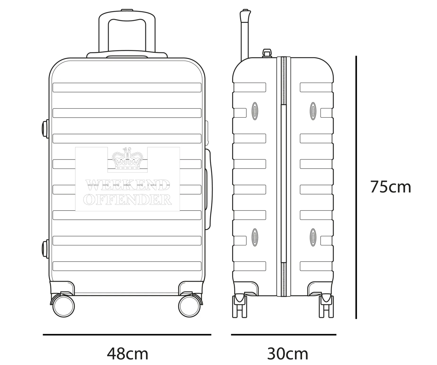 Suitcase Large Black