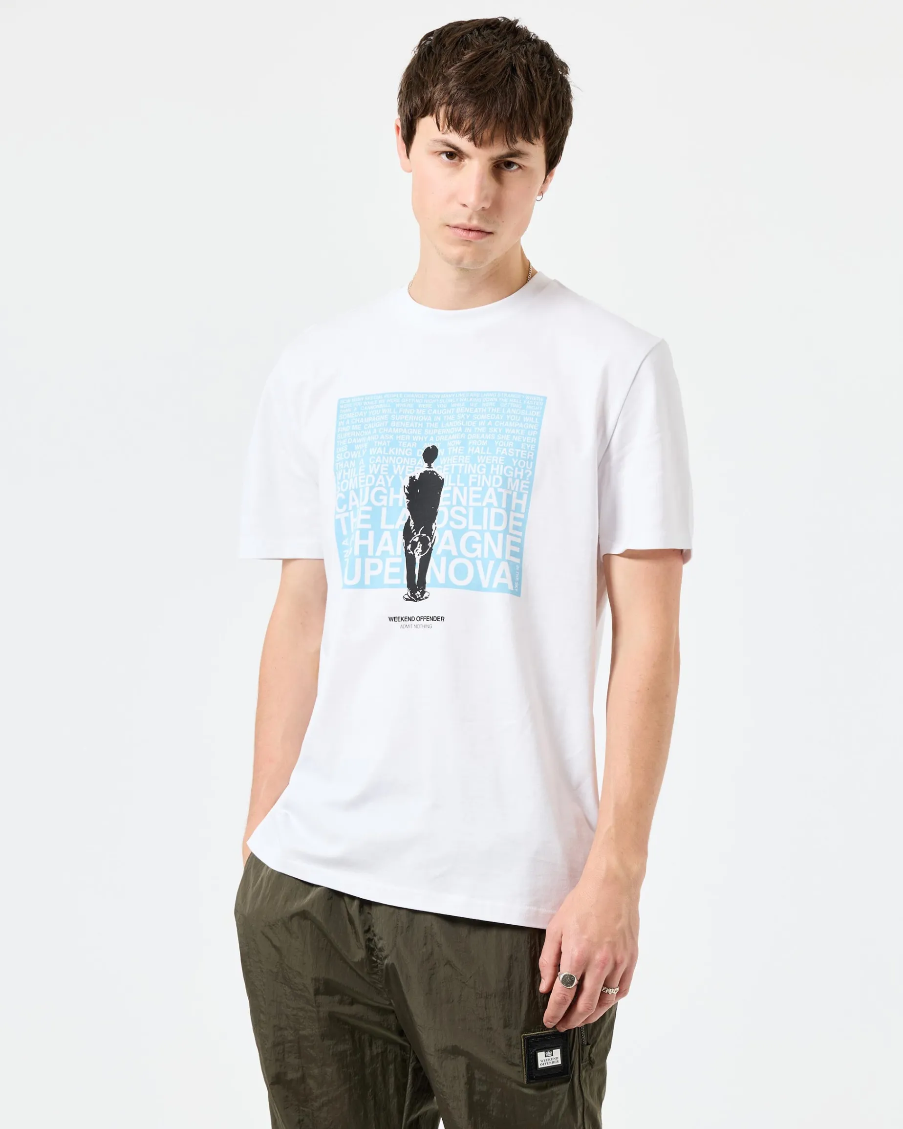 Supernova Graphic T-Shirt White/Blue