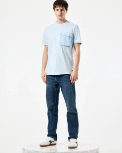 Takaji T-Shirt Ocean Wave Blue