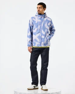 Technician Camo Cotton Jacket Cornflower Blue