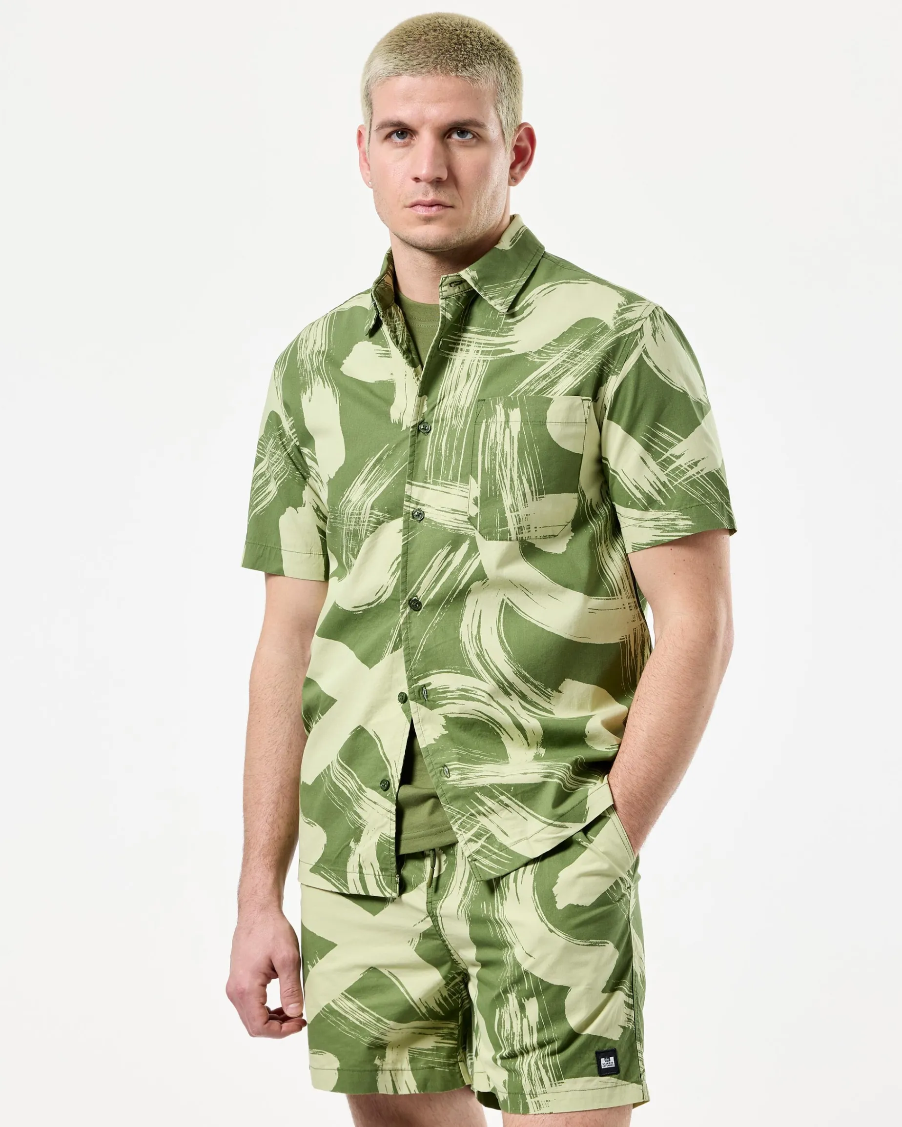 Toshima Camo Shirt Sapling Green