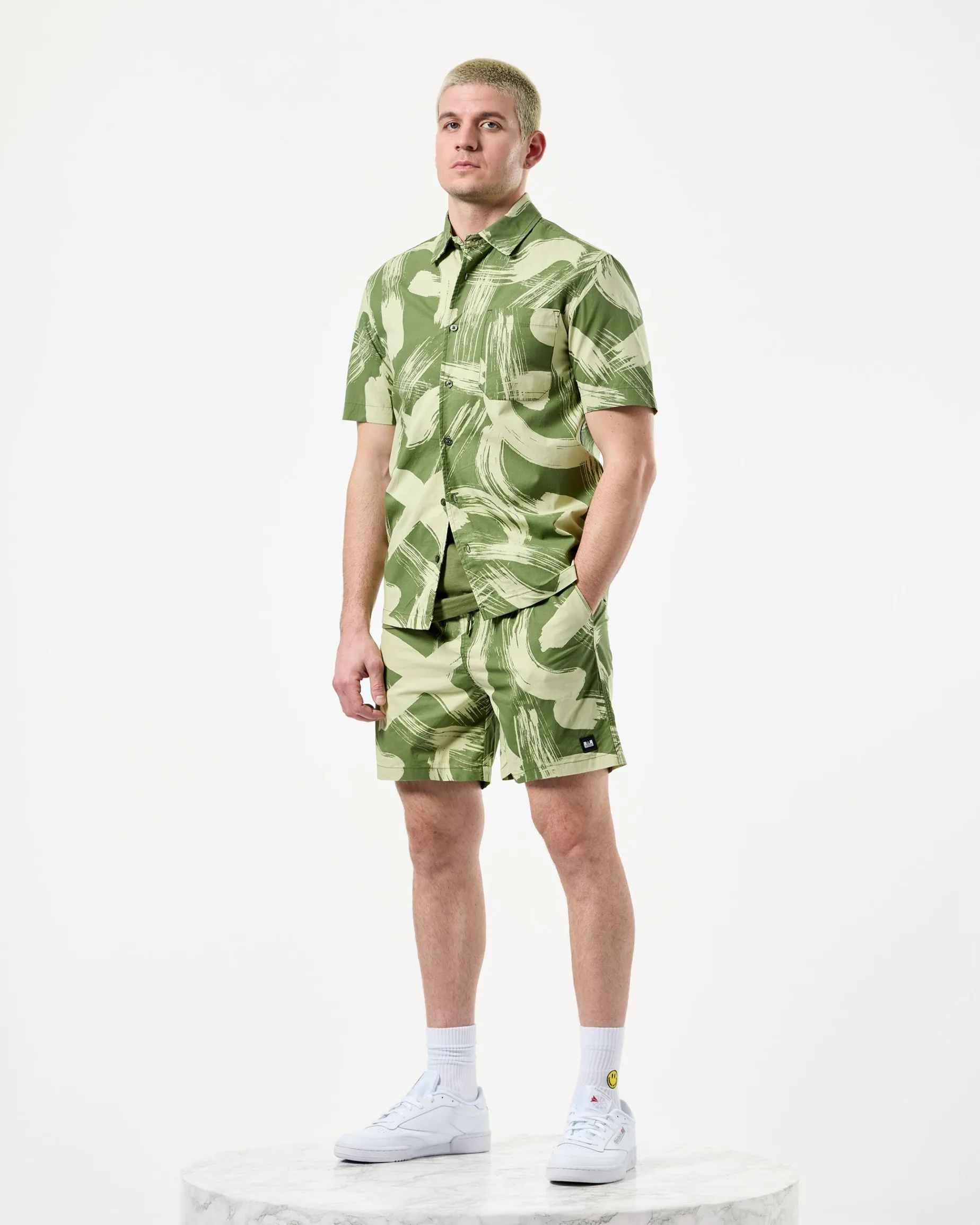 Toshima Camo Shirt Sapling Green