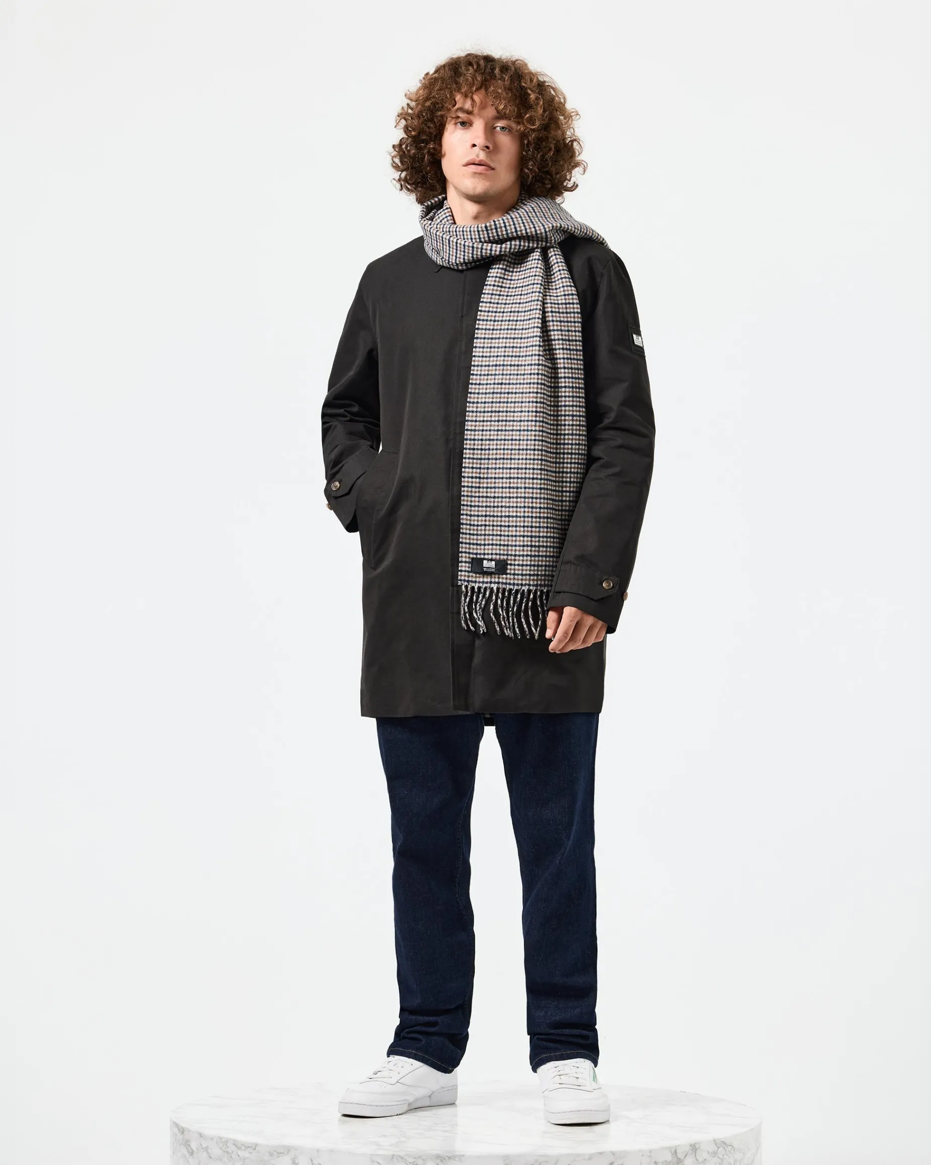 Volkanovski Wool Cashmere Scarf House Check