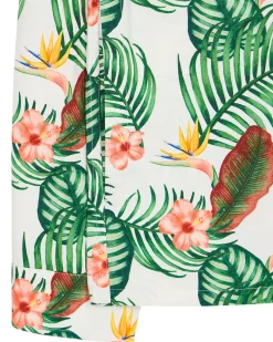 White Lotus Over-Shirt White Lotus Print