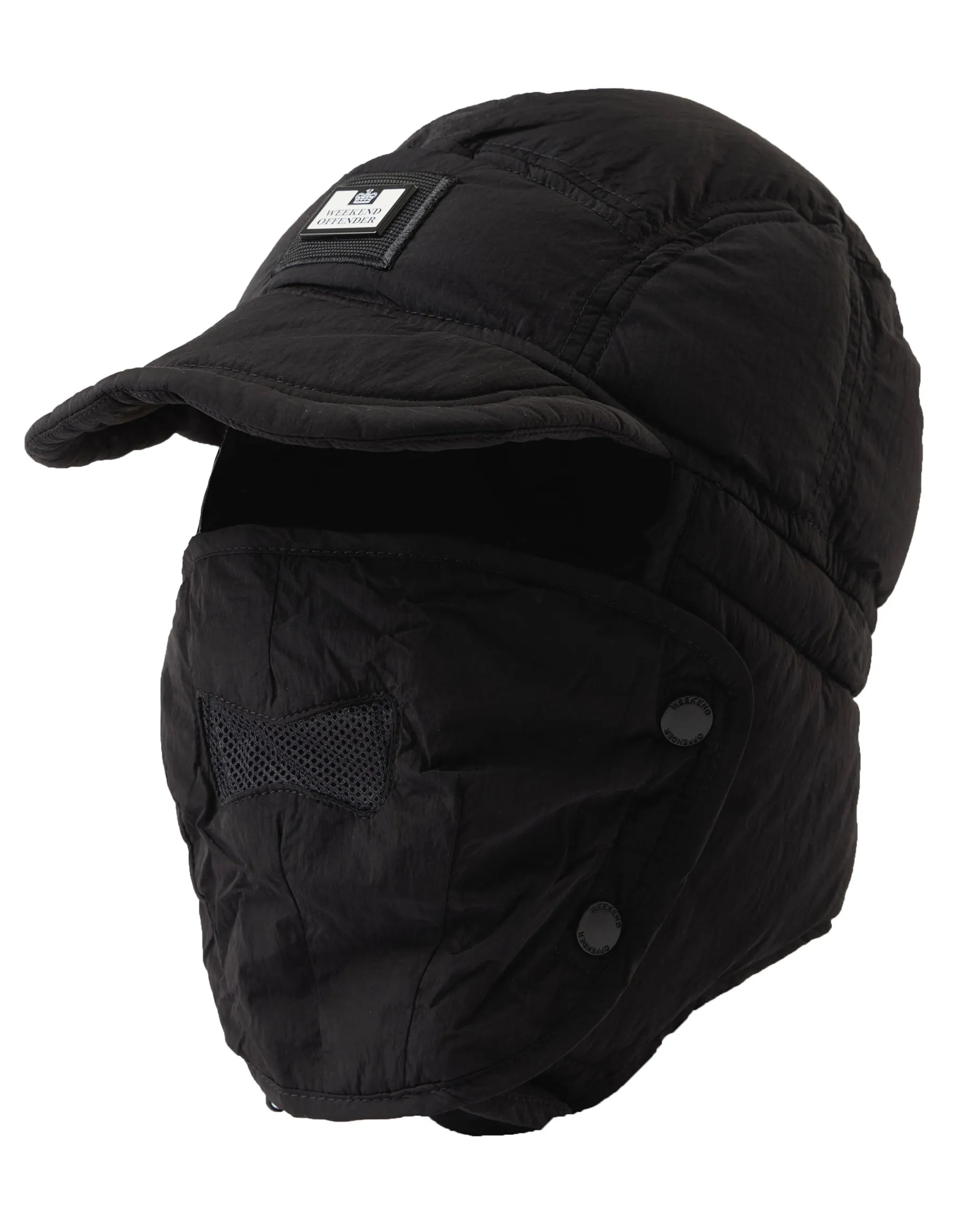 Zabit Peaked Trapper Hat Black