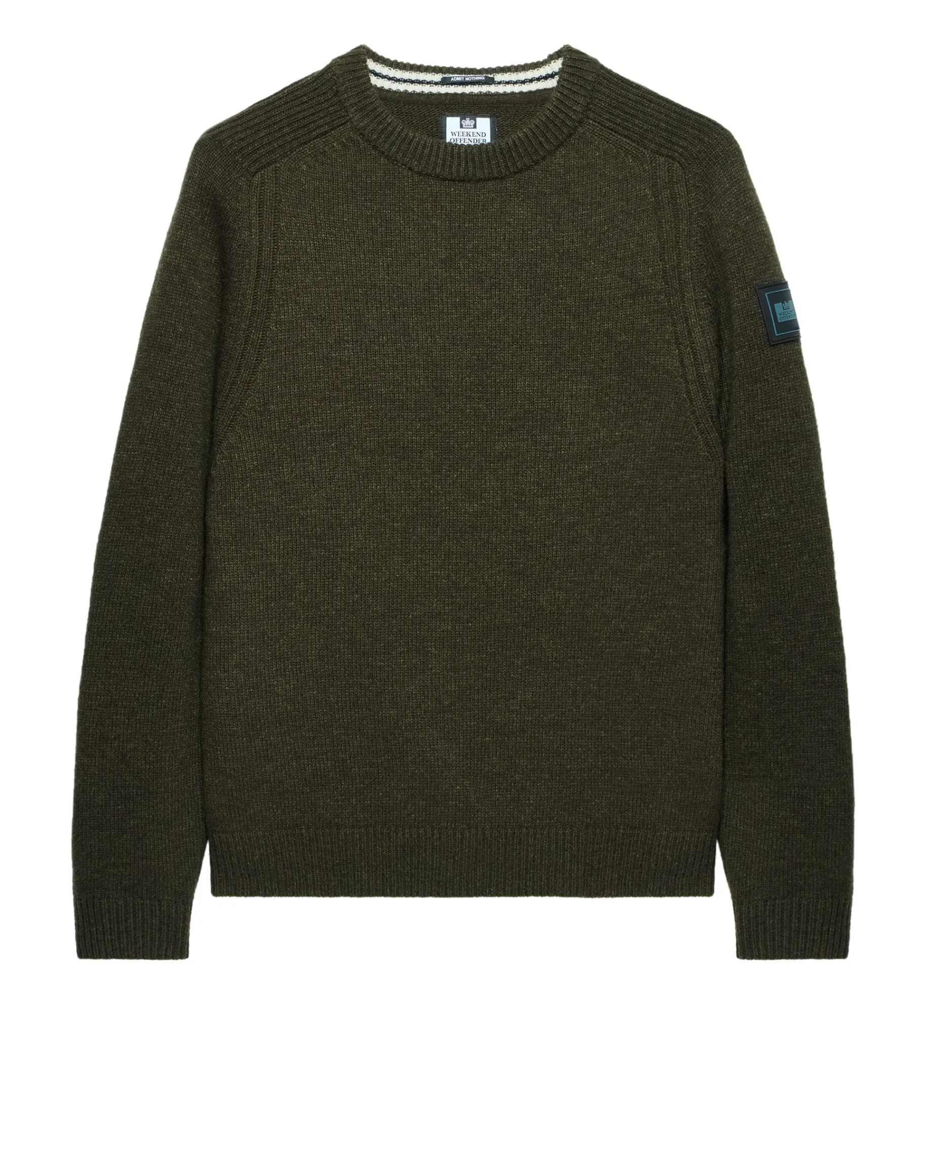 Zagreb Knitted Wool Sweater Castle Green