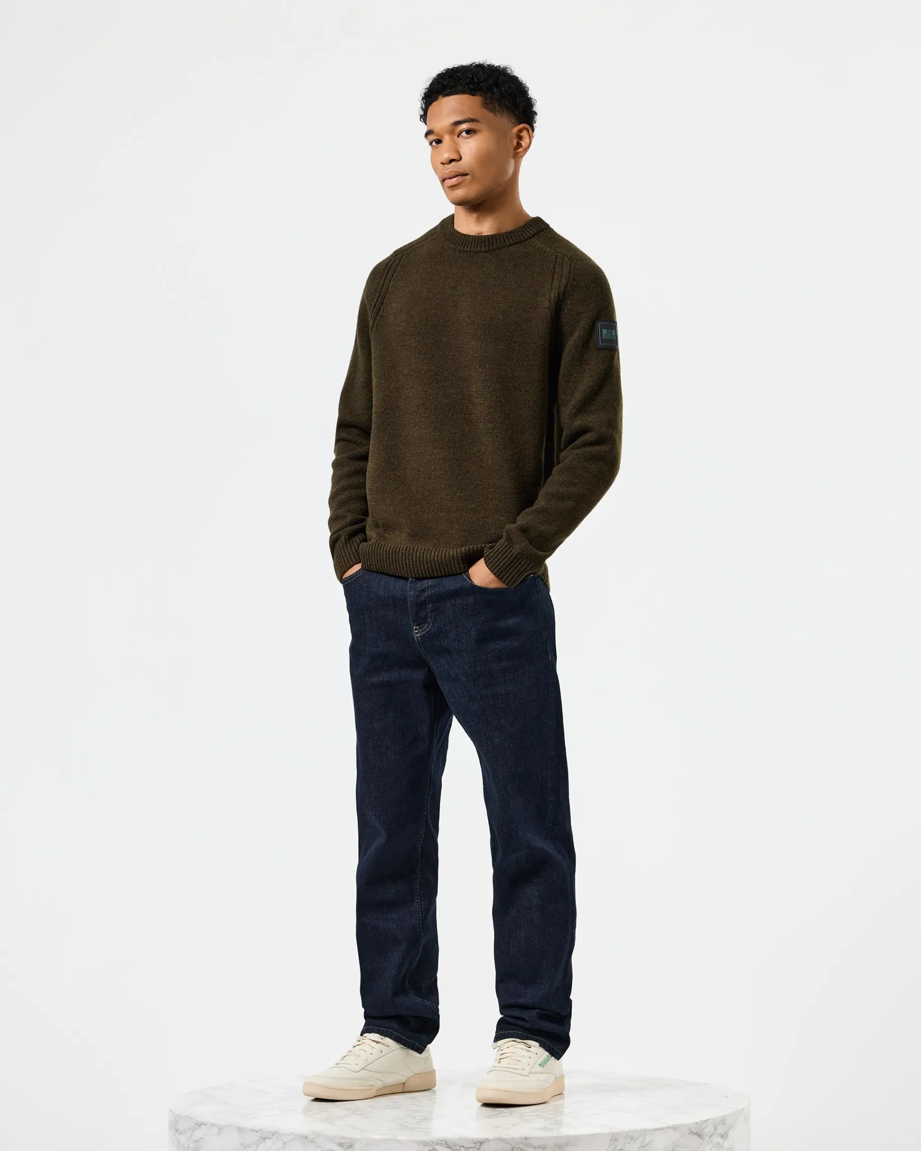 Zagreb Knitted Wool Sweater Castle Green