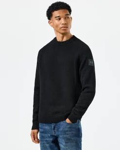 Zagreb Knitted Wool Sweater Black