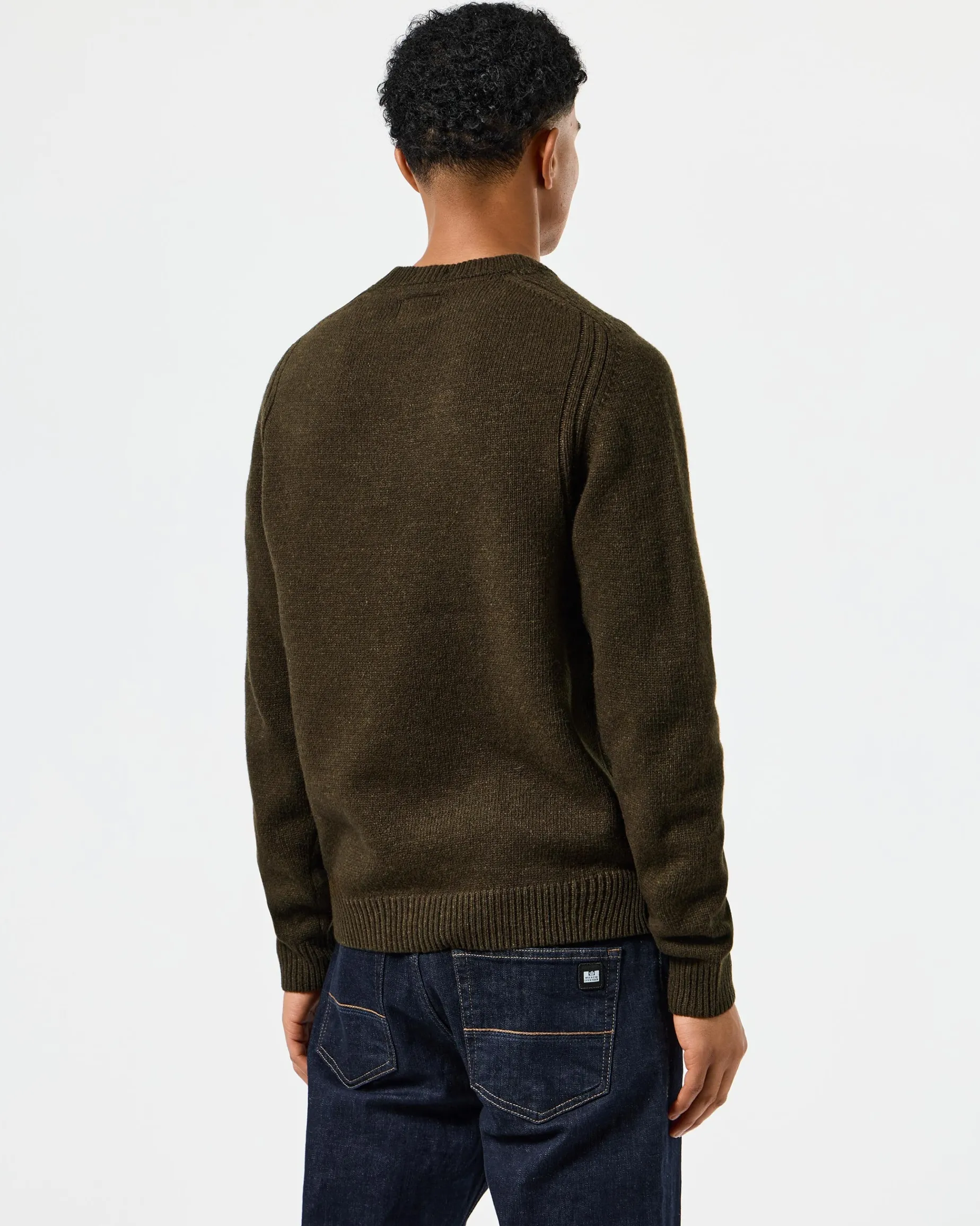 Zagreb Knitted Wool Sweater Castle Green