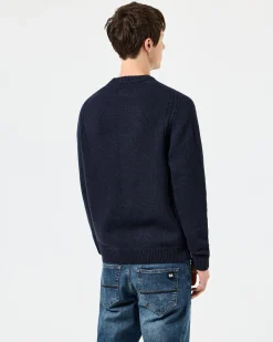 Zagreb Knitted Wool Sweater Navy