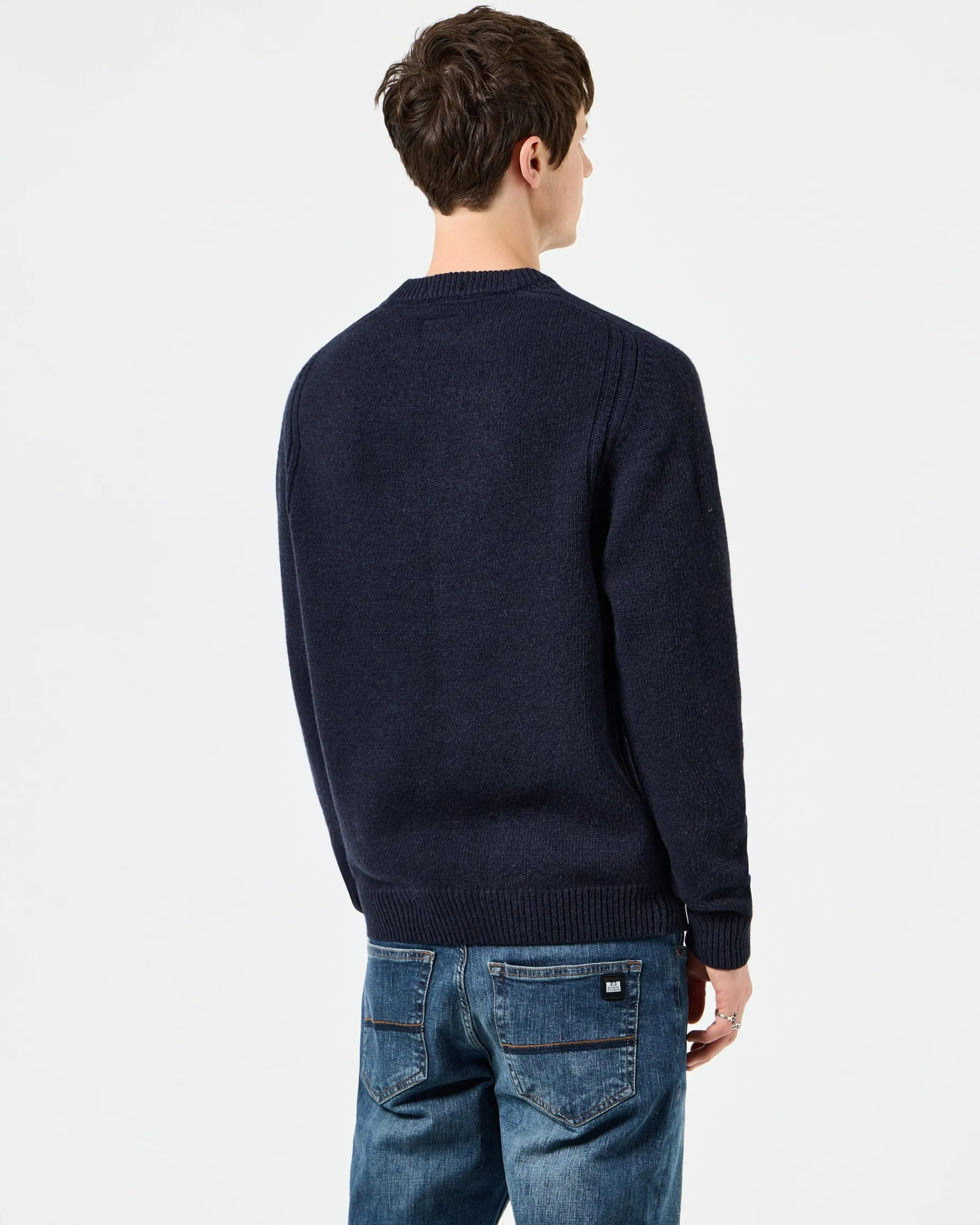 Zagreb Knitted Wool Sweater Navy