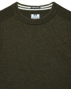 Zagreb Knitted Wool Sweater Castle Green