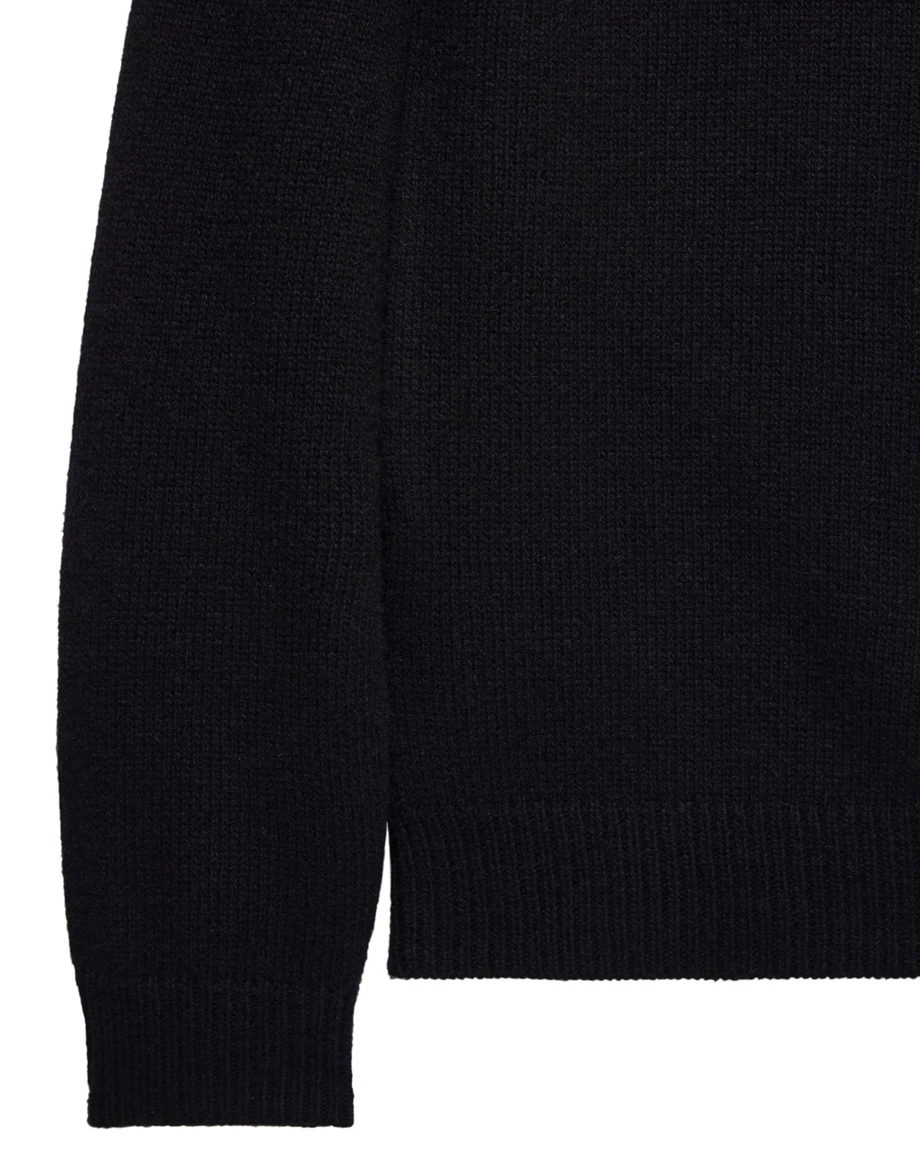 Zagreb Knitted Wool Sweater Black