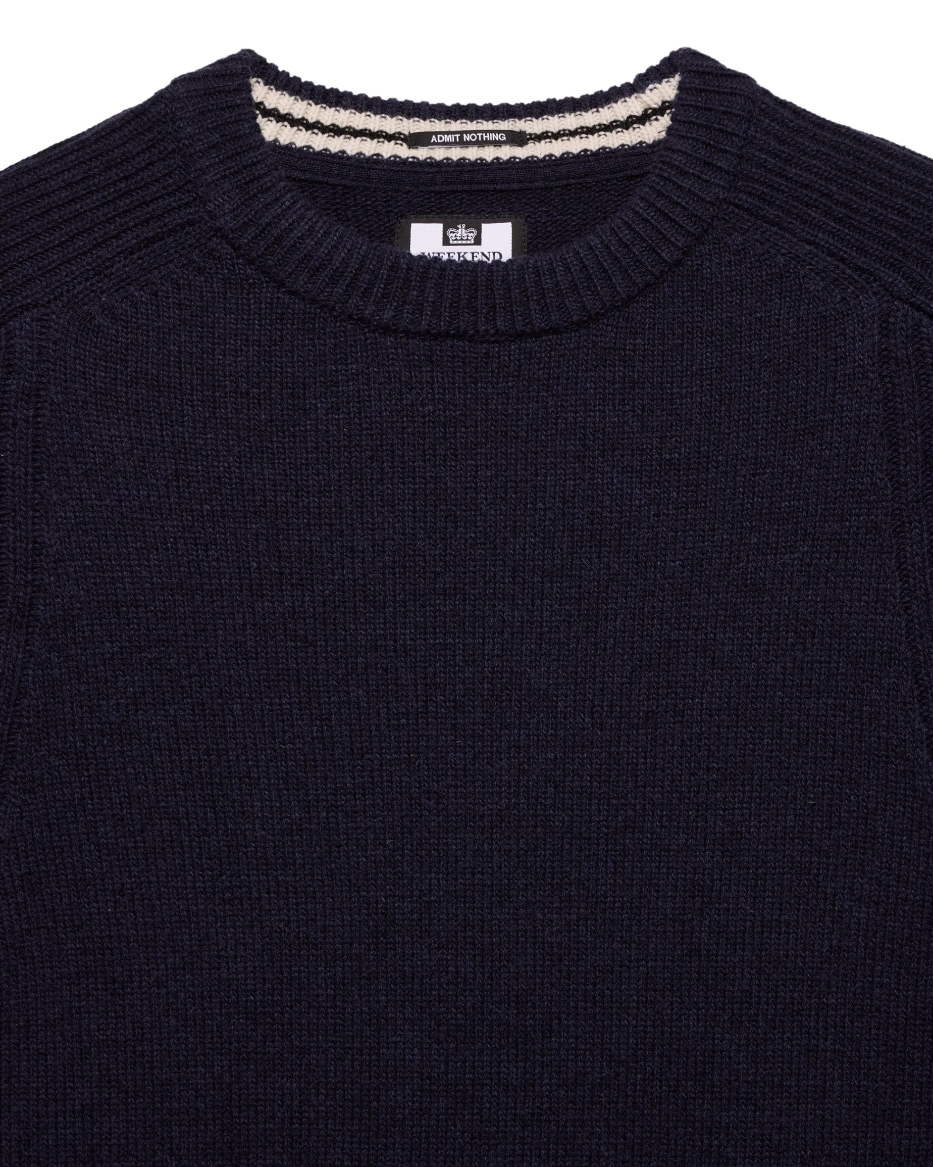 Zagreb Knitted Wool Sweater Navy